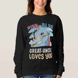 Sweatshirt Oncle grand-tante rose ou bleu t'aime le mieux Onc