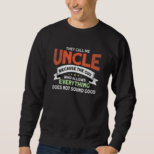 Sweatshirt Oncle Mens À Citer Oncle (Devant)