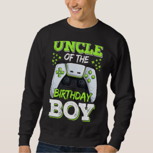 Sweatshirt Oncle Of The Birthday Boy Gamer Family Matching