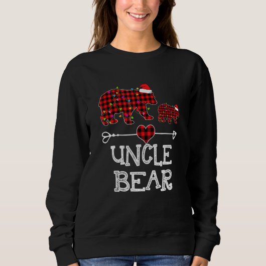 Sweatshirt Oncle Ours Chemise Rouge Buffle Plaid Oncle Ours P (Devant)