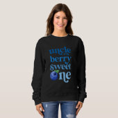Sweatshirt Oncle premier anniversaire Berry Sweet One Blueber (Devant entier)