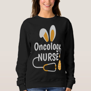 Sweatshirt Oncologie Infirmière Bunny Stethoscope Scrub Vie P