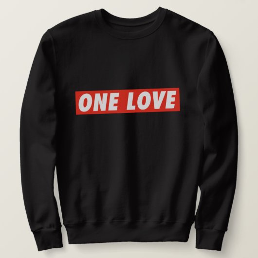 Sweatshirt One Love Rastafari Rasta Reggae Sweater (Design devant)
