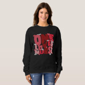 Sweatshirt One Loved Nurse Valentines Day Heart Stethoscope N (Devant entier)