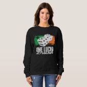 Sweatshirt One Lucky Brother Dice Game  Family Group Matching (Devant entier)