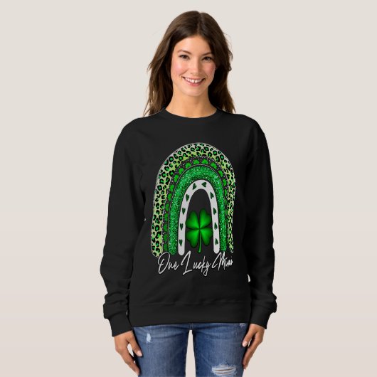 Sweatshirt One Lucky Mimi Matching Family St Patricks Day Mim (Devant entier)