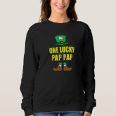 Sweatshirt One Lucky Pap Pap Grandpa Leprechaun St Patricks D (Devant)