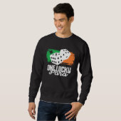 Sweatshirt One Lucky Para Dice Game  Family Group Matching (Devant entier)