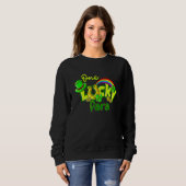 Sweatshirt One Lucky Para St Patricks Day Shamrock Paraprofes (Devant entier)