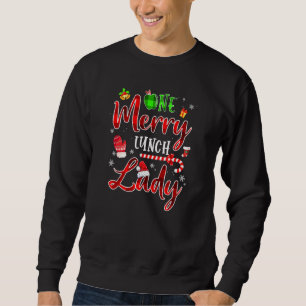 Sweatshirt One Merry Lunch Lady Christmas Funny Xmas