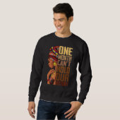 Sweatshirt One Month Can't Hold Our History Melanin African G (Devant entier)