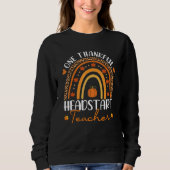 Sweatshirt One Thankful Headstart Teacher Rainbow Leopard Tha (Devant)