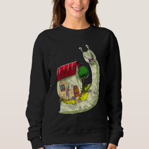 Sweatshirt Onglet Psychedélique Inspiré Trippy Slug Connexe S