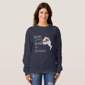 Sweatshirt Ontario Home est le coeur (Devant entier)