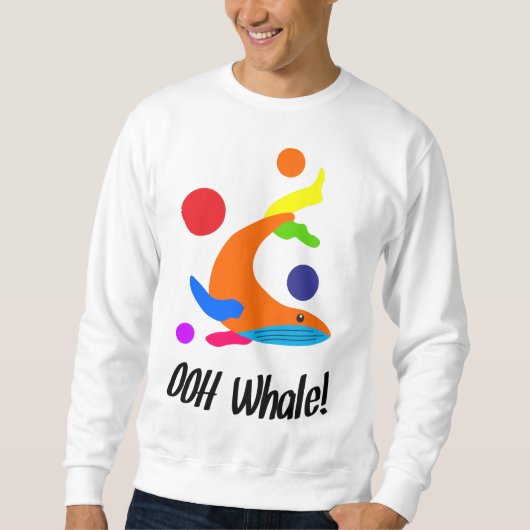 Sweatshirt ooh baleine (Devant)