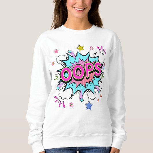 Sweatshirt Oops Pop Art Explosion (Devant)
