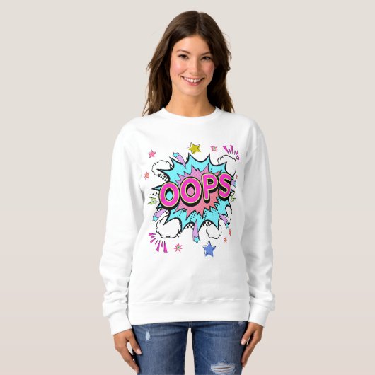 Sweatshirt Oops Pop Art Explosion (Devant entier)