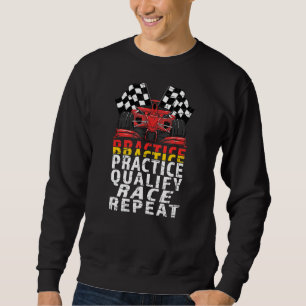 Sweatshirt Open Wheel Formula Racing Car Practice Qualifier R