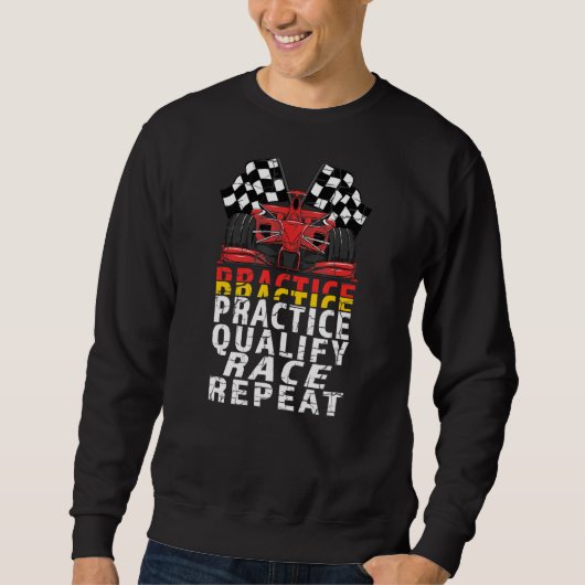 Sweatshirt Open Wheel Formula Racing Car Practice Qualifier R (Devant)