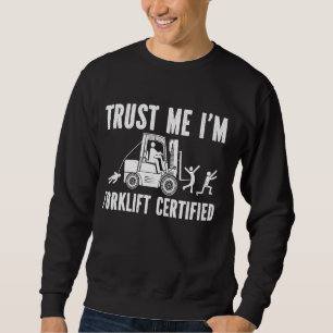 Sweatshirt Opérateur certifié chariot élévateur à manches lon