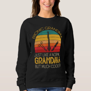 Sweatshirt Opération du Rachis Grand-mère Survivante de la Fu