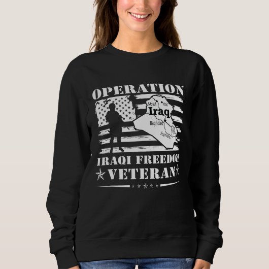 Sweatshirt Opération vétéran Liberté Irakienne Oif Combat Le  (Devant)