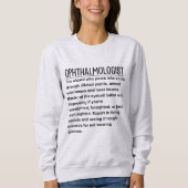 Sweatshirt Ophthalmologue (Devant)
