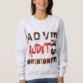 Sweatshirt "Opinion défavorable d'audit " (Devant)
