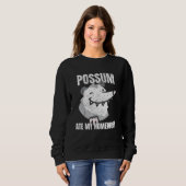 Sweatshirt Opossum a Mangé Mon Devoir (Devant entier)