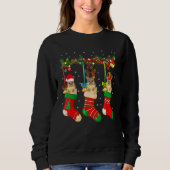Sweatshirt Opossum En Chaussettes Noël Père Noël Elf Reindee (Devant)
