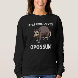 Sweatshirt Opossum pour filles enfants awesome possum soutien