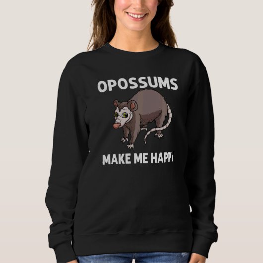 Sweatshirt Opossum pour hommes femmes Possum génial soutien A (Devant)