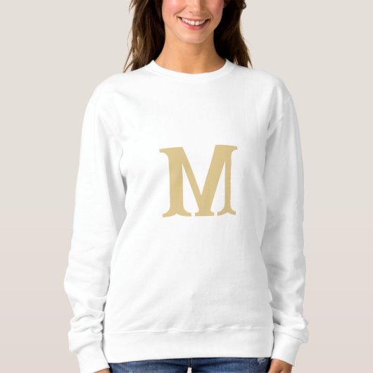 Sweatshirt or classique nom coutume initiale femmes (Devant)
