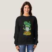 Sweatshirt Or gnome vert St Patrick (Devant entier)