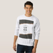 Sweatshirt or rose noir élégant moderne unique (Devant entier)