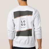 Sweatshirt or rose noir élégant moderne unique (Dos)