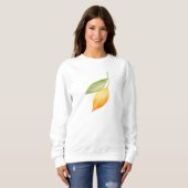 Sweatshirt Orange Leaf (Devant entier)