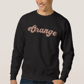 Sweatshirt Orange vintage souvenir de l'État d'origine du Con