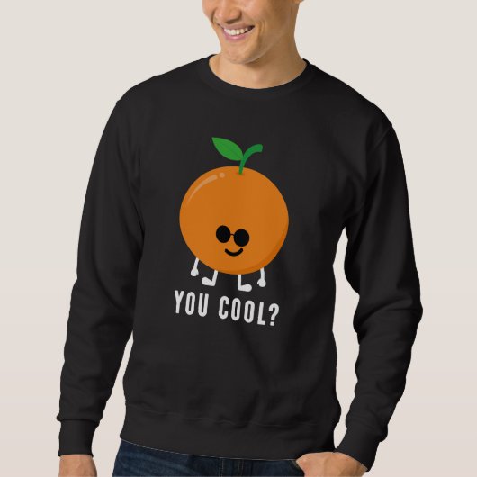Sweatshirt Orange Vous Refroidir? (Devant)