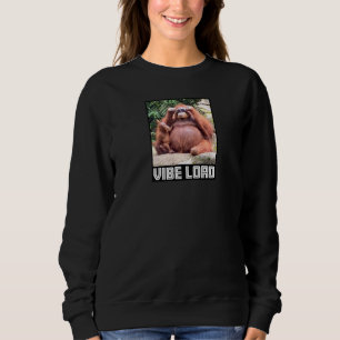 Sweatshirt Orangutan avec lunettes de soleil Vibe Meme