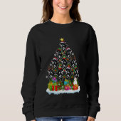 Sweatshirt Orca Fish  Xmas Holiday  Orca Christmas Tree Long  (Devant)