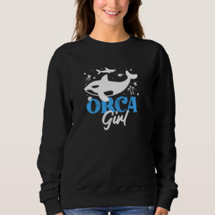 Sweatshirt Orca Graphique pour femmes filles enfants baleine
