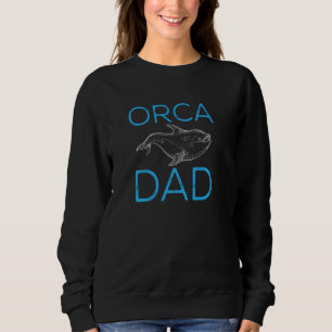 Sweatshirt Orca Graphique Pour Garçons Hommes Papas Baleine