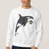 Sweatshirt Orca Handball player Handball (Devant)