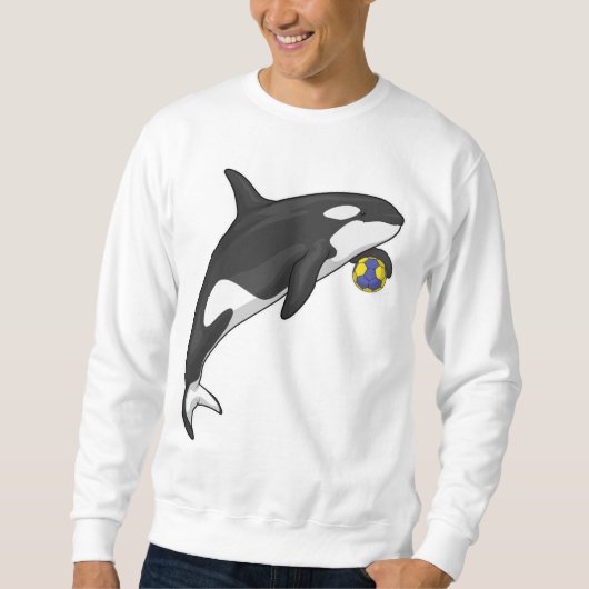 Sweatshirt Orca Handball player Handball (Devant)