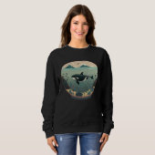 Sweatshirt Orca Whale in Fish Bowl Orca in Aquarium Free The  (Devant entier)