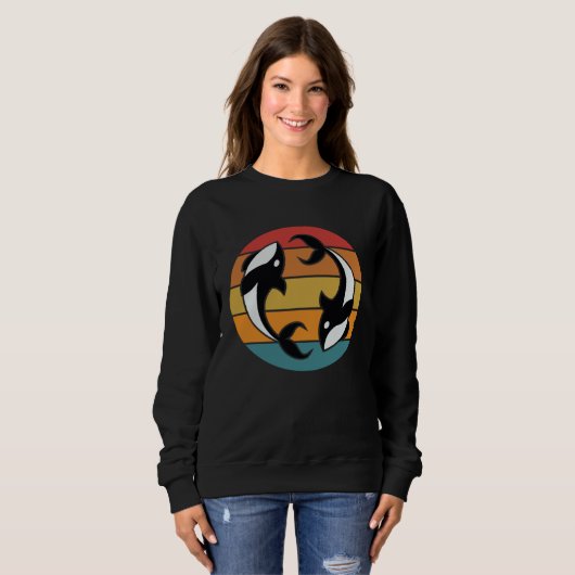 Sweatshirt Orca Whale Watchers Graphic (Devant entier)