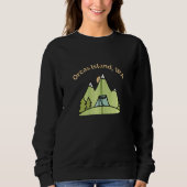 Sweatshirt Orcas Island Wa Mountains Randonnée Escalade Campi (Devant)