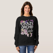 Sweatshirt Orchidée Whisperer J'Aime Les Orchidées Comme Fou (Devant entier)