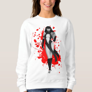 Sweatshirt Oreiller à lancer de la dame gothique d'Halloween